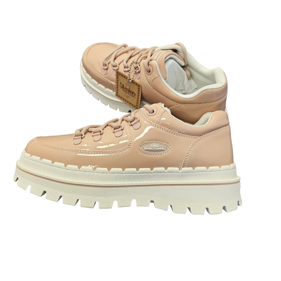 Skechers Jammers Cool Block Chunky Oxford Pale Pink Shoes NEW - Picture 7 of 7